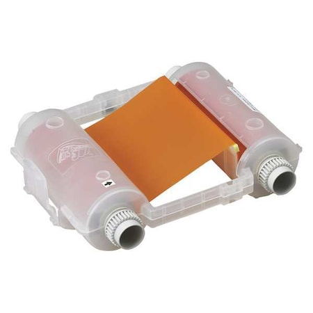 Brady Ribbon Cartridge, 4-1/8" W, 200 ft. L, Orange 76752