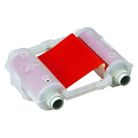 Brady Ribbon Cartridge, 4-1/8" W, 200 ft. L, Red 76743