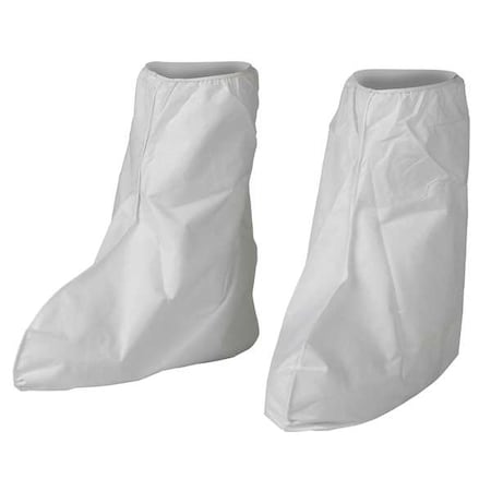 Kleenguard Boot Covers, Microporous Film Laminate, White, Slip Resistant Sole: No , Universal 44491