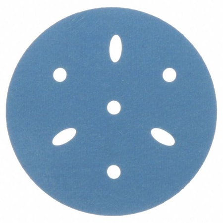 3M Hook-and-Loop Sanding Disc, Ceramic, 320 Grit, Coated Type, 321U 7100215961