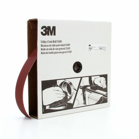 3M Abrasive Utility Roll, Grit P60, Maroon 7000118544