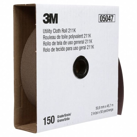 3M Abrasive Utility Roll, Grit 150, Gray 7000118338