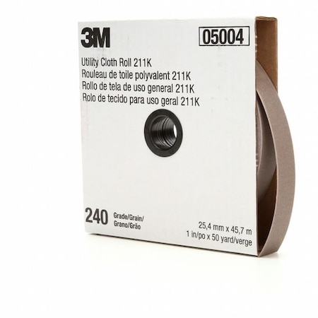 3M Abrasive Utility Roll, Grit 240, Gray 7000118347