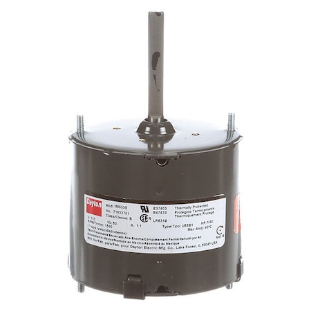 Dayton HVAC Motor, 1/40 HP, 1550 rpm, 115V, 3.3 71633701M