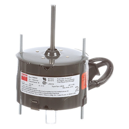 Dayton HVAC Motor, 1/100 HP, 1550 rpm, 115V, 3.3 71634159M