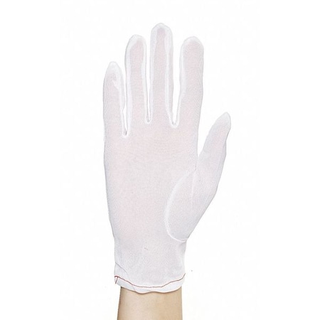 Mcr Safety Knit Gloves, Nylon, 8-3/4" Length, Light, White, Size S , 12 PK 8710S