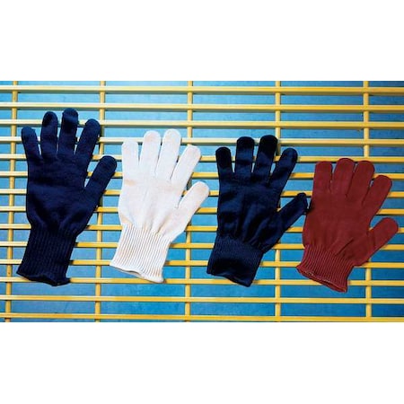 North Utility Glove Liners, Synthetic, 8-3/4" Length, Light, Blue, Size One Size Fits Most , 12 PK TH13A-BL