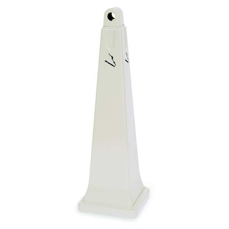 Rubbermaid Commercial Cigarette Receptacle, Tan, 1 gal FG257088BEIG