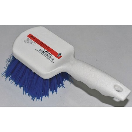 Tough Guy 3 in W Scrub Brush, Medium, 5 in L Handle, 3 in L Brush, Blue, Plastic, 8 in L Overall 3NB55