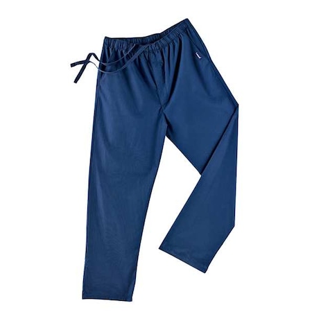 Landau Scrub Pants, L, Navy, Mens 8550BNP LRG