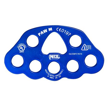 Paw Anchor Plate M, Aluminum, 8100 lb, Blue P63 M