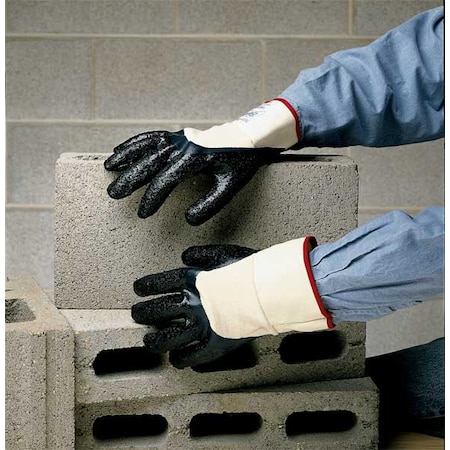 Showa Cut-Resistant Coated Gloves, Cut Level 2 , Nitrile , Rough , 10 1 PR 7166R-10