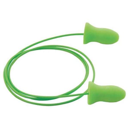 MOLDEX Meteors(R) Disposable Soft Foam Ear Plugs, Bell Shape, 33 dB, Green, 100 PK 6970