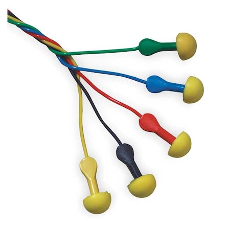 3M E-A-R EXPRESS Pod Plugs Disposable Corded Ear Plugs, NRR 25 dB, Asst Colors, 100PK 311-1115