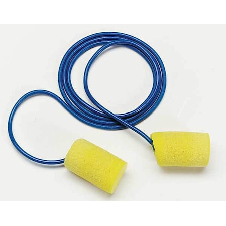 3M E-A-R Classic Plus Disposable Foam Ear Plugs, Cylinder Shape, 33 dB, Yellow, 200 PK 311-1105