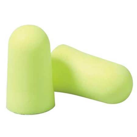 3M E-A-Rsoft Disposable Uncorded Ear Plugs, Large, Yellow Neons, Bullet Shape, NRR 33 dB, 200PK 312-1251