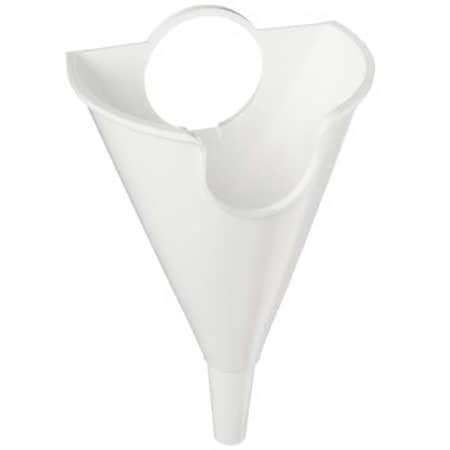 Justrite White Polyethylene Funnel 11201