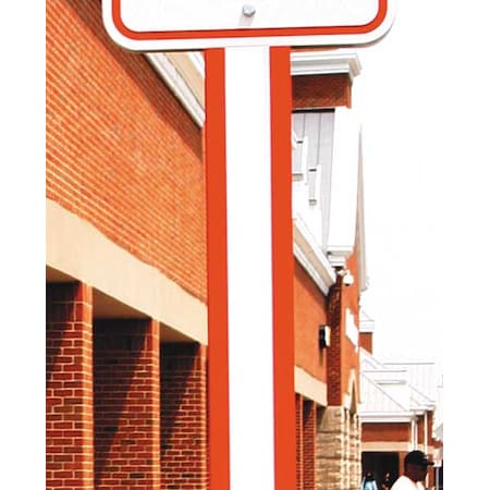 Ideal Shield U-Channel Cover, U-Channel, , Polyethylene Red, White, 24 in L 24IN UCHANNEL CVR RE