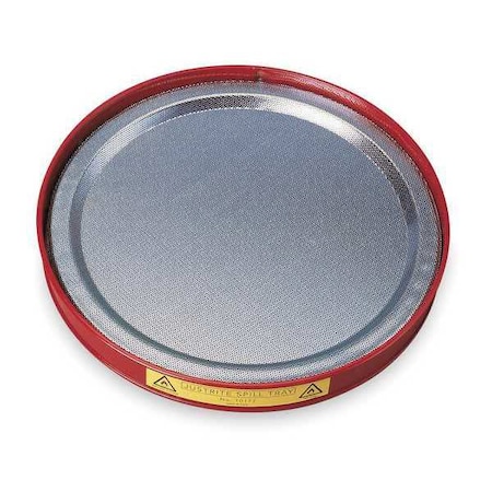 Justrite Spill Tray, 0.25 gal Spill Capacity, Galvanized steel 10177