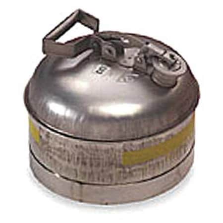 Eagle Mfg Type I Safety Can, Stainless Steel, 2.5 gal, Flammables, Not Applicable, Not Applicable, Silver 1313