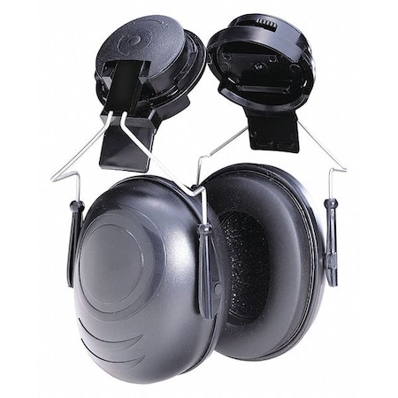 Tasco Sound Star Hard Hat Mounted Ear Muffs, 24 dB NRR, General Purpose, Black 100-02551