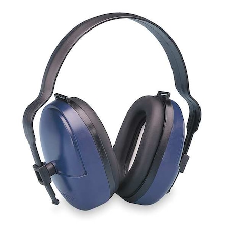 Deltaplus ValueMuff Over-the-Head Ear Muffs, 25 dB NRR, Electrically Insulated, Black/Blue HB-25