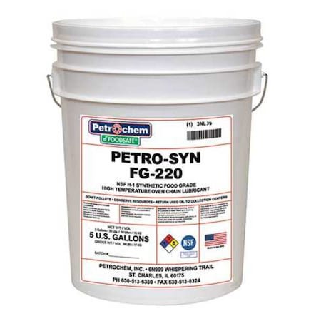 Petrochem Food Grade Oven Chain Lubricant, ISO 220 FOODSAFE PETRO-SYN FG-220