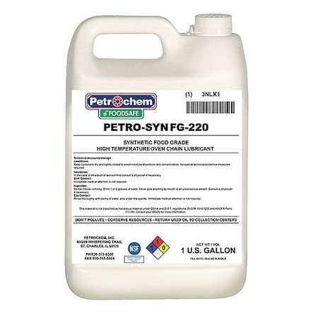PETROCHEM Food Grade Oven Chain Lubricant, ISO 220 FOODSAFE PETRO-SYN FG-220