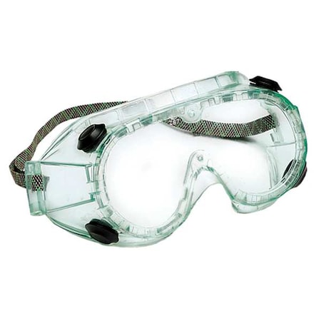 Sellstrom Safety Goggles, Clear Lens, Anti-Fog, Indirect Vented, Cloth Strap, 882 Series S88213