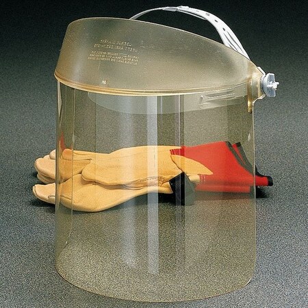 Oberon Ratchet Faceshield Assembly, Gray, 8x14in. FF-171AF-R