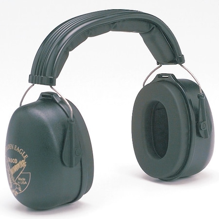 Tasco Golden Eagle Over-the-Head Ear Muffs, 29 dB NRR, Passive, General Purpose, Black 100-02950