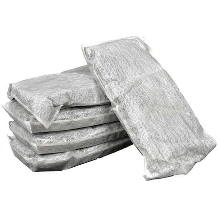 Spilfyter Sorbent Pillow, 13 gal, 8 in x 17 in, HazMat, Yellow, 10 PK S2-66