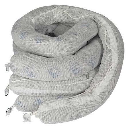 Brady Sorbent Boom, 71 gal, 8 in x 10 ft, Universal, Green, 4 PK SPCUN810