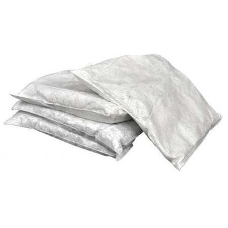 Spilfyter Sorbent Pillow, 20 gal, 18 in x 18 in, HazMat, Yellow, 10 PK S2-62