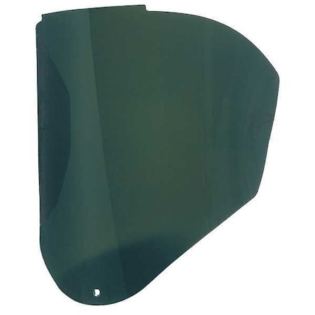 Uvex Faceshield Visor, Green Visor, Polycarbonate, Uncoated Lens, Green S8565