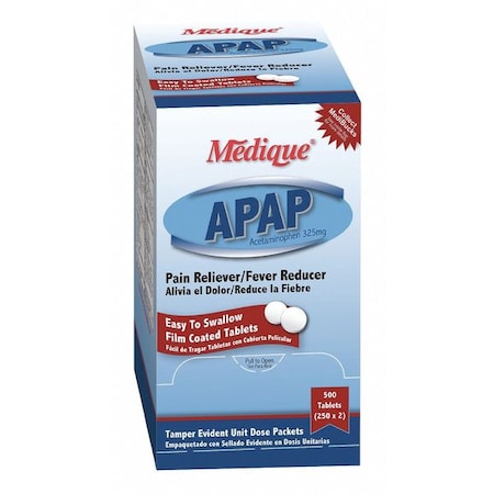 Medique APAP, Tablet, 325mg, PK150 14536
