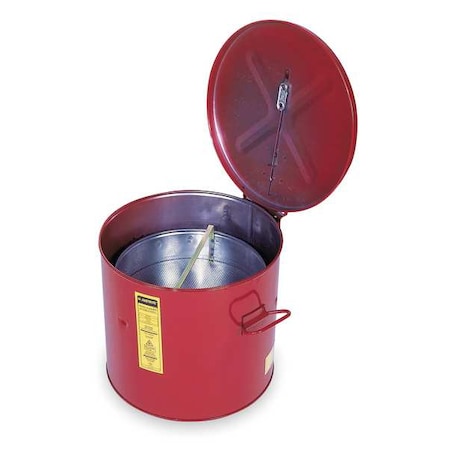 JUSTRITE Wash Tank Can, Basket, Benchtop, 3-1/2 gal. 27713