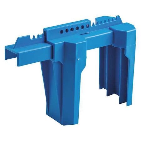 Brady Ball Valve Lockout, Blue, 2 to 8 In. BS08A-BU