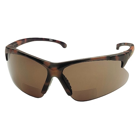 Kleenguard V60 30-06 RX Reader Safety Glasses, Black Wraparound Frame, 1.5 Diopter, Brown Lens, Universal 19872