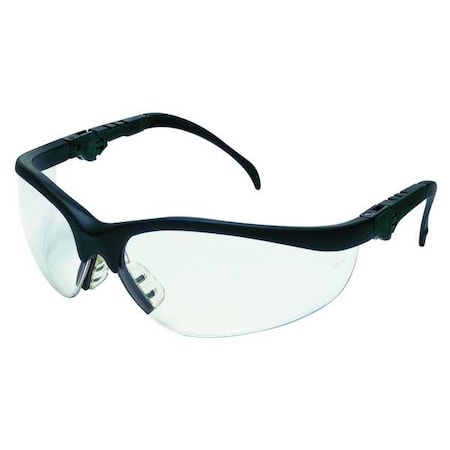 Mcr Safety Klondike (KD3), Safety Glasses, Anti-Fog, Clear Lens, Black Frame, Half Frame KD310AF