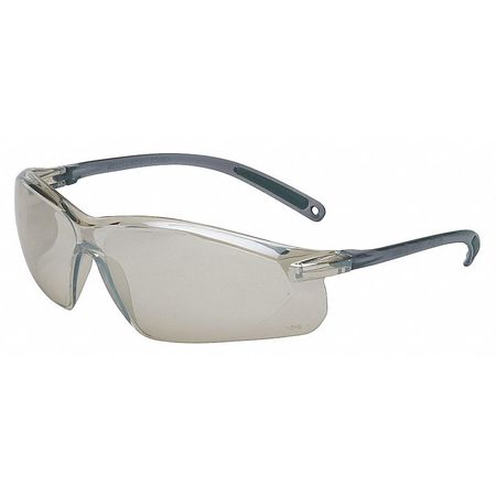HONEYWELL UVEX Safety Glasses, Wraparound I/O Silver Mirror Polycarbonate Lens, Scratch-Resistant A704