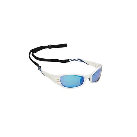 3M Safety Glasses, Fuel(TM), Blue Scratch-Resistant Lens, Polycarbonate, Blue Full-Frame, Wraparound 11664-00000-10
