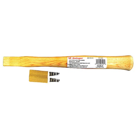 Vaughan Nail Hammer Handle, 13 In Hickory 61165