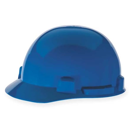 Msa Safety Hard Hat, SmoothDome(R), Polyethylene, 4 Point Ratchet, Type 1, Class E, Blue 10074068