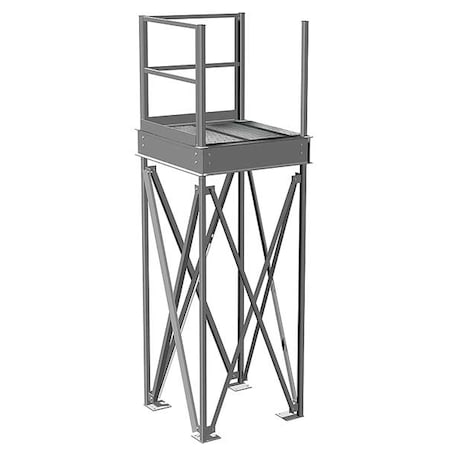 Porta-King Mezzanine Landing, H 110 In, W 4 Ft, L 4 Ft PK-LND44