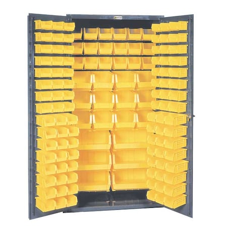 Durham Mfg Extra-Heavy Duty Bin Cabinet, 36 in W, 72 in H, 24" D, 132 Bins 3501-BDLP-132-95