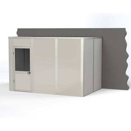 Porta-King 3-Wall Modular In-Plant Office, 8 ft H, 12 ft W, 8 ft D, Gray VK1DW 8'x12' 3-Wall