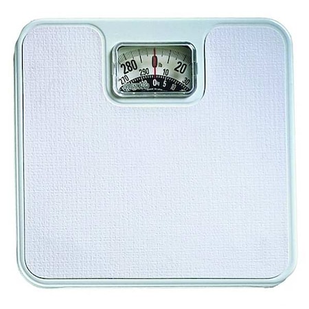 Taylor Bath Scale, Mechanical, Capacity 136kg, 300 lb, Surface Width 10 1/2in, Steel, Analog Dial 20044014EXP