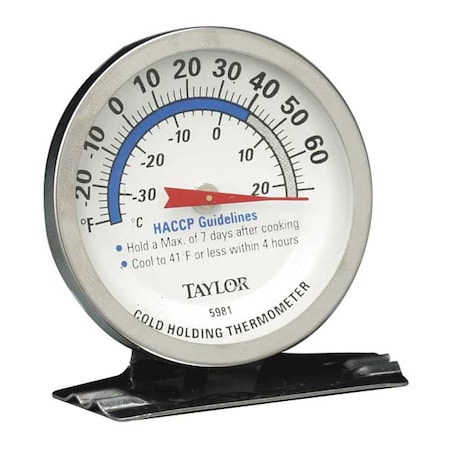 Taylor Analog Mechanical Food Service Thermometer with -30 to 70 (F) 5981N