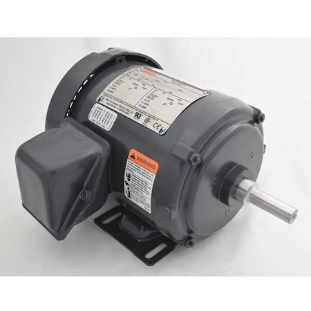Dayton Three-Phase General Purpose Motor, 1/2 HP, 56 Frame, 208-230/460V AC Voltage, 3500 Nameplate RPM 3N442